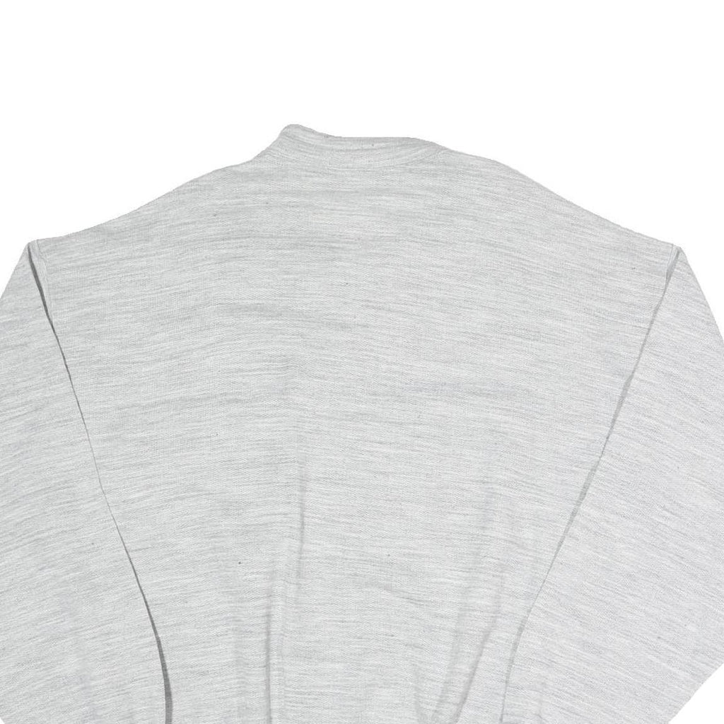 Mens Grey Cotton Blend Sweatshirt XL Embroidered Golf Motif Pullover Casual