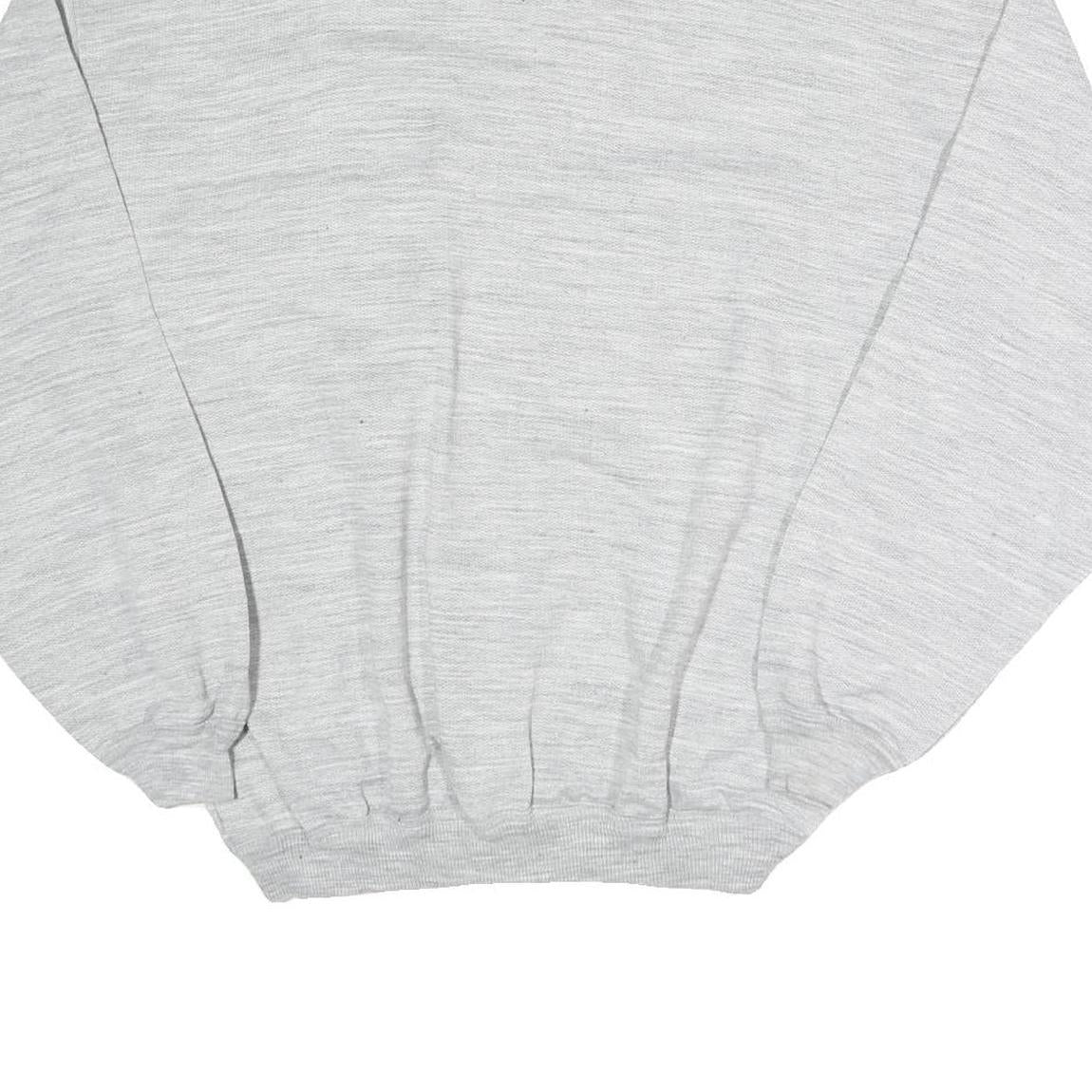 Mens Grey Cotton Blend Sweatshirt XL Embroidered Golf Motif Pullover Casual