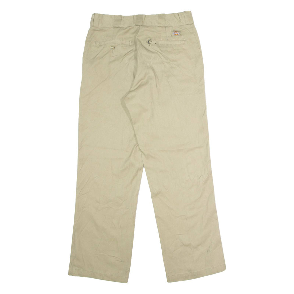 DICKIES 874 Workwear Mens Twill Trousers Beige Classic Straight W32 L30