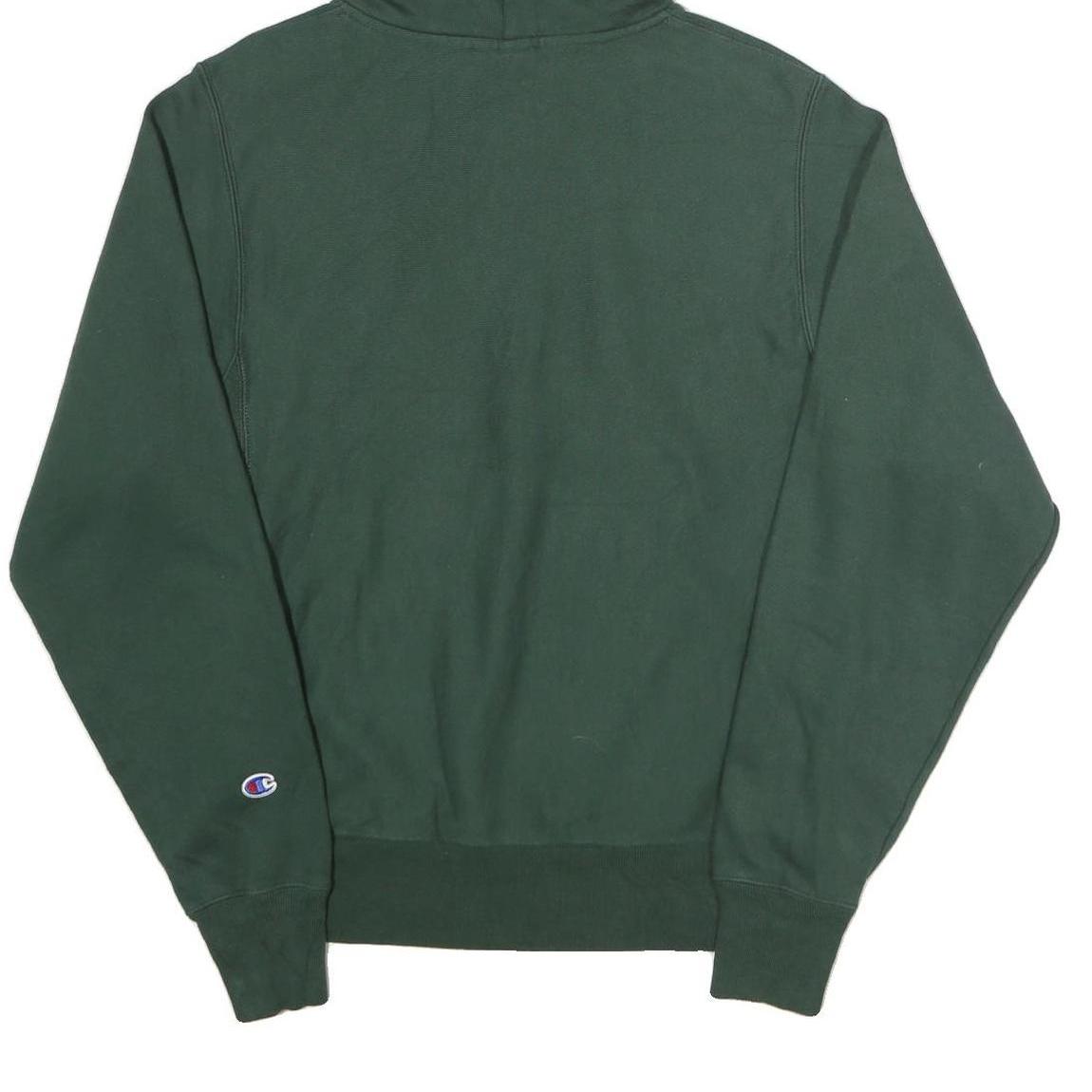 CHAMPION REVERSE WEAVE Mens Green Vermont Pullover Hoodie S Cotton Blend Casual
