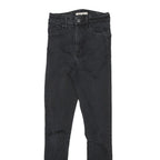 LEVI'S Womens Black Slim Skinny Denim Medium Wash W22 L27 Stretch Cotton Blend