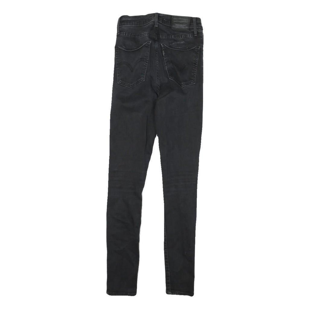 LEVI'S Womens Black Slim Skinny Denim Medium Wash W22 L27 Stretch Cotton Blend