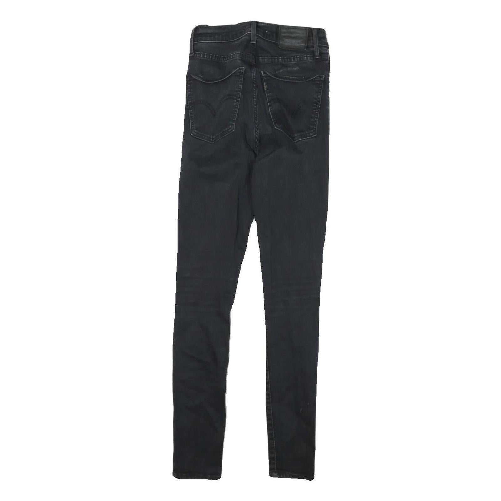 LEVI'S Womens Black Slim Skinny Denim Medium Wash W22 L27 Stretch Cotton Blend