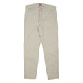 LEVI'S Mens Slim Beige Cotton Blend Slim Trousers W30 L27 Casual Zip Closure