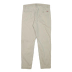 LEVI'S Mens Slim Beige Cotton Blend Slim Trousers W30 L27 Casual Zip Closure