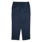 DICKIES Mens Trousers Blue Relaxed Straight W38 L32