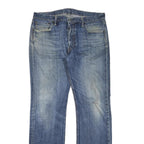 LEVI'S Mens Regular Blue Denim Jeans W38 L34 Classic Cotton Blend Button