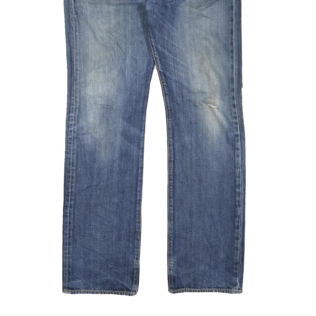 LEVI'S Mens Regular Blue Denim Jeans W38 L34 Classic Cotton Blend Button
