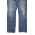 LEVI'S Mens Regular Blue Denim Jeans W38 L34 Classic Cotton Blend Button