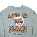 PULL & BEAR Love My Planet Womens Sweatshirt Grey S