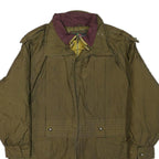 HOT SPICES Womens Olive Green Jacket M Polyester Blend Zip Classic Casual