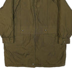 HOT SPICES Womens Olive Green Jacket M Polyester Blend Zip Classic Casual