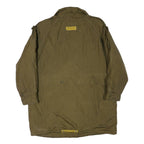 HOT SPICES Womens Olive Green Jacket M Polyester Blend Zip Classic Casual