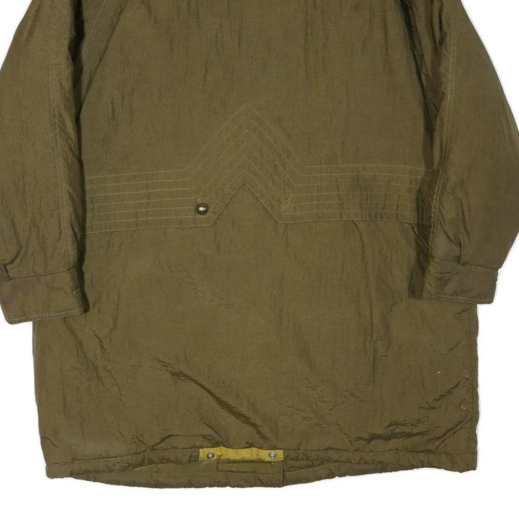 HOT SPICES Womens Olive Green Jacket M Polyester Blend Zip Classic Casual