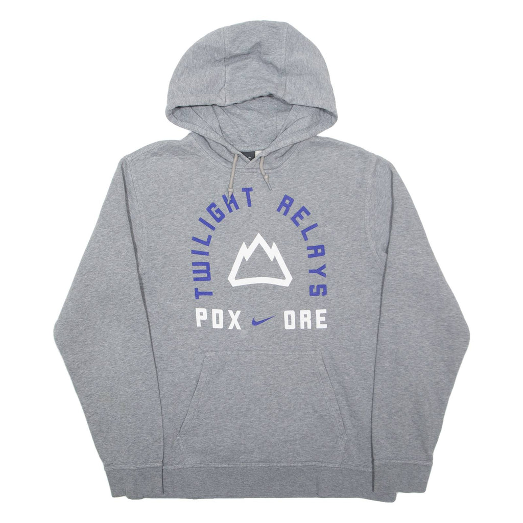 NIKE Twilight Relays Mens Grey Hoodie M