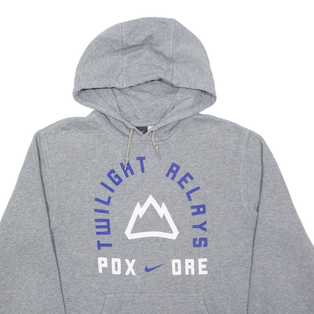 NIKE Twilight Relays Mens Grey Hoodie M