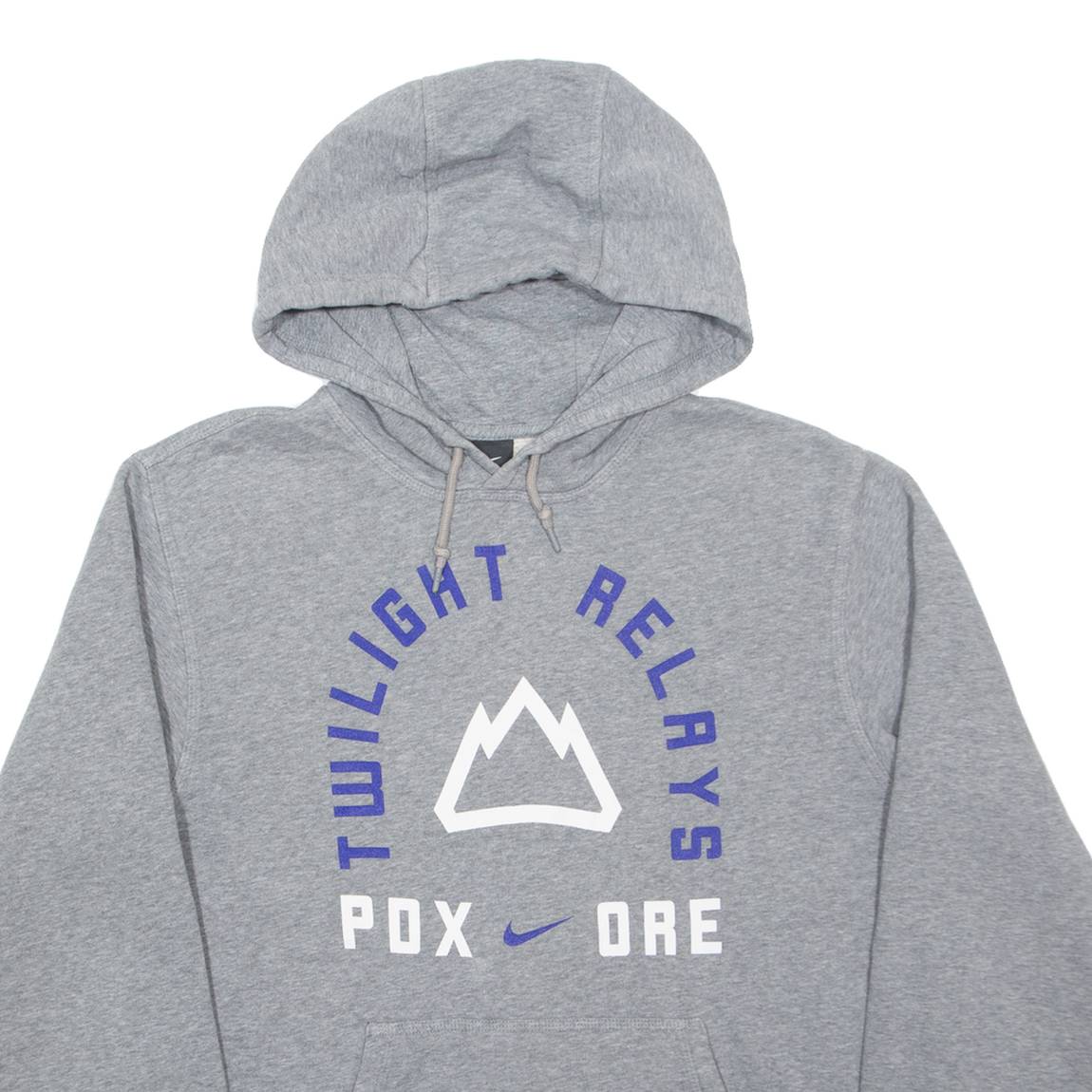 NIKE Twilight Relays Mens Grey Hoodie M