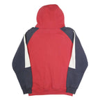 COLLOSEUM Mens Red & Navy Fresno State Bulldogs Hoodie L Cotton Hooded