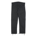 LEVI'S 513 Mens Black Regular Skinny Denim Raw W31 L27 Distressed Hem Jeans