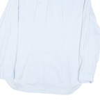 TOMMY HILFIGER Mens Blue L Button Down Casual Shirt Cotton Blend Long Sleeve