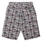 AVIREX Mens Cotton Blend Grey Black & Red Patchwork Casual Shorts M W32