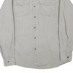 WRANGLER Mens Beige Cotton Blend Casual Shirt M Long Sleeve Button Front