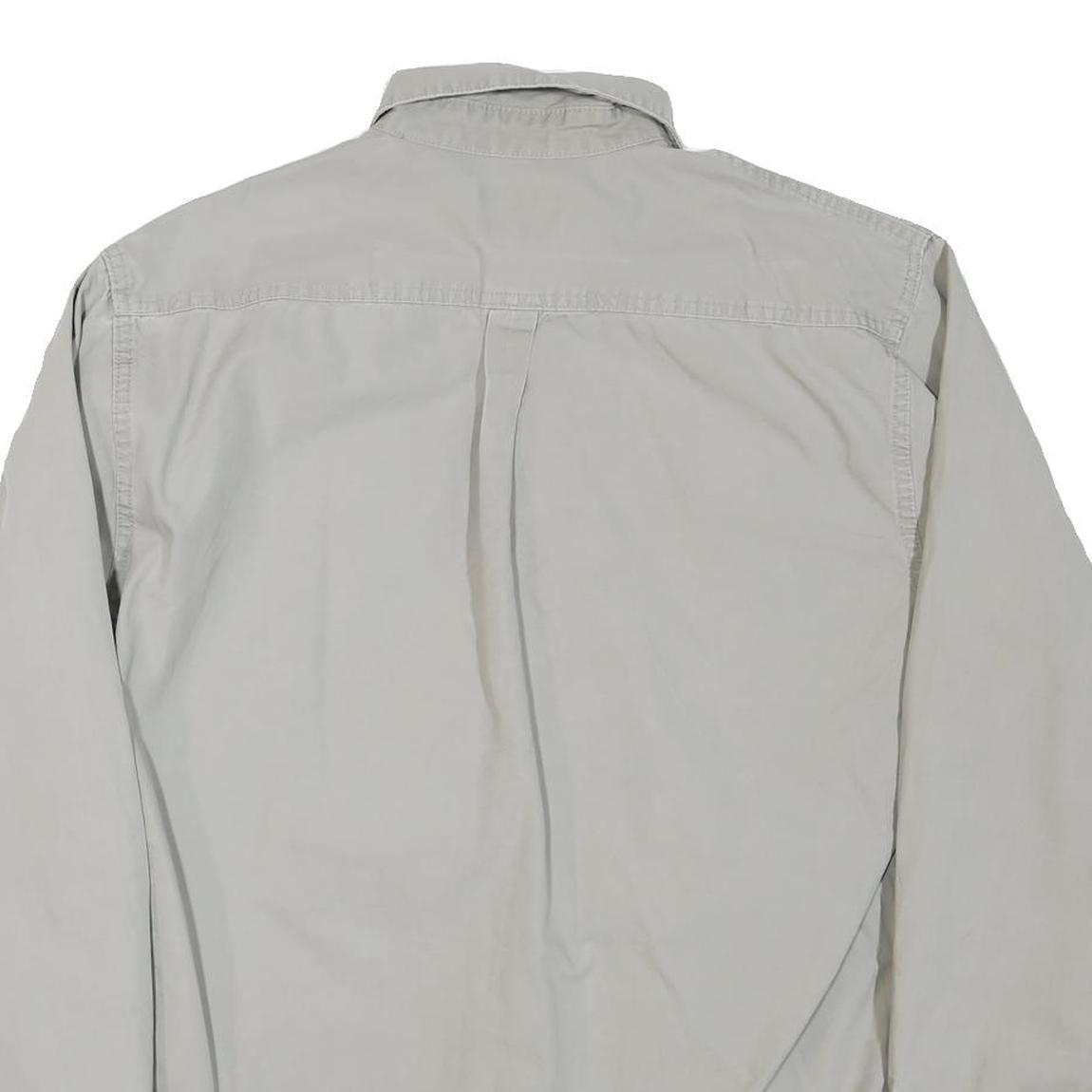 WRANGLER Mens Beige Cotton Blend Casual Shirt M Long Sleeve Button Front