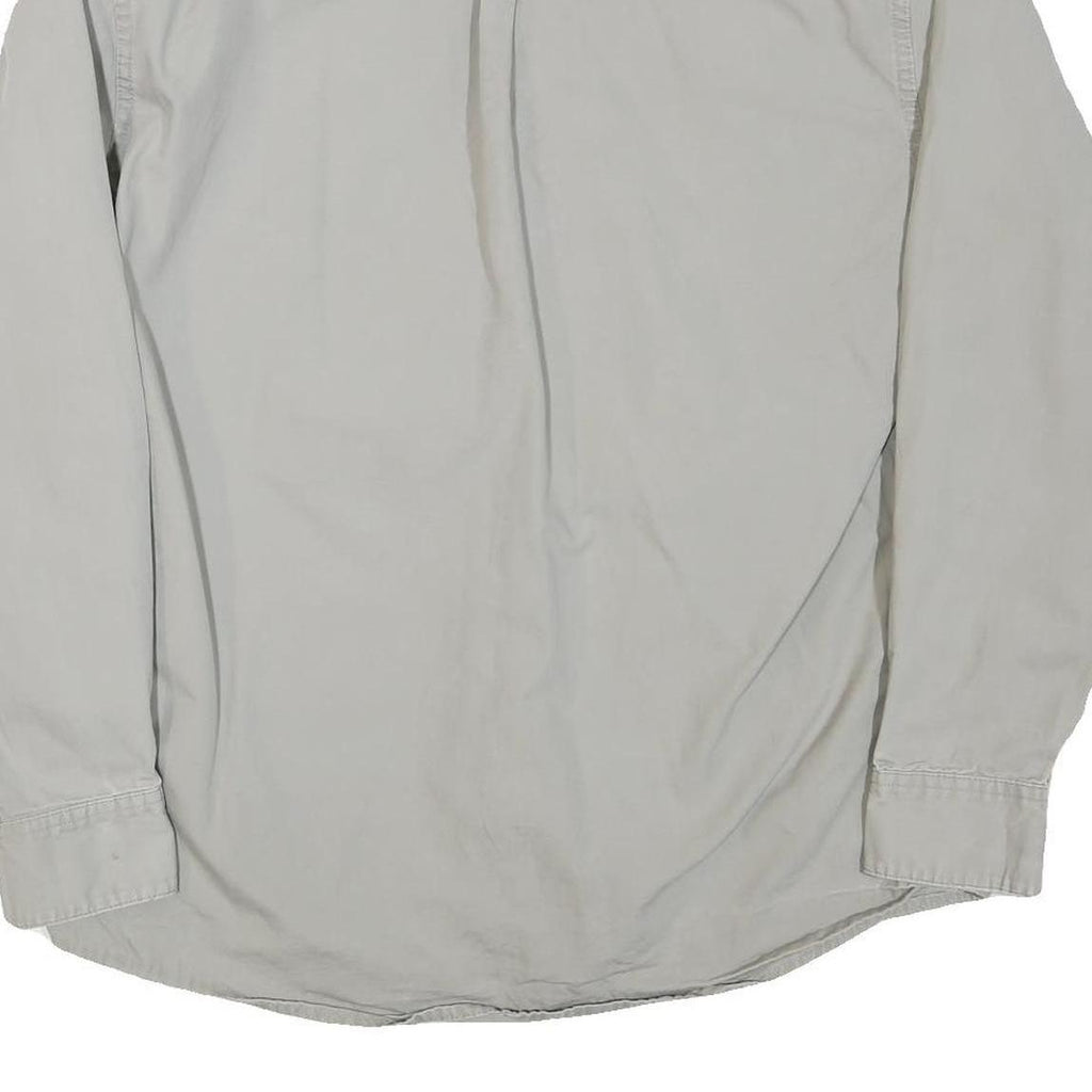 WRANGLER Mens Beige Cotton Blend Casual Shirt M Long Sleeve Button Front