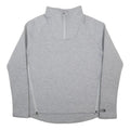 THE NORTH FACE Womens Grey 1/4 Zip M Sweatshirt Pullover Lightweight Activewear