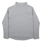 THE NORTH FACE Womens Grey 1/4 Zip M Sweatshirt Pullover Lightweight Activewear