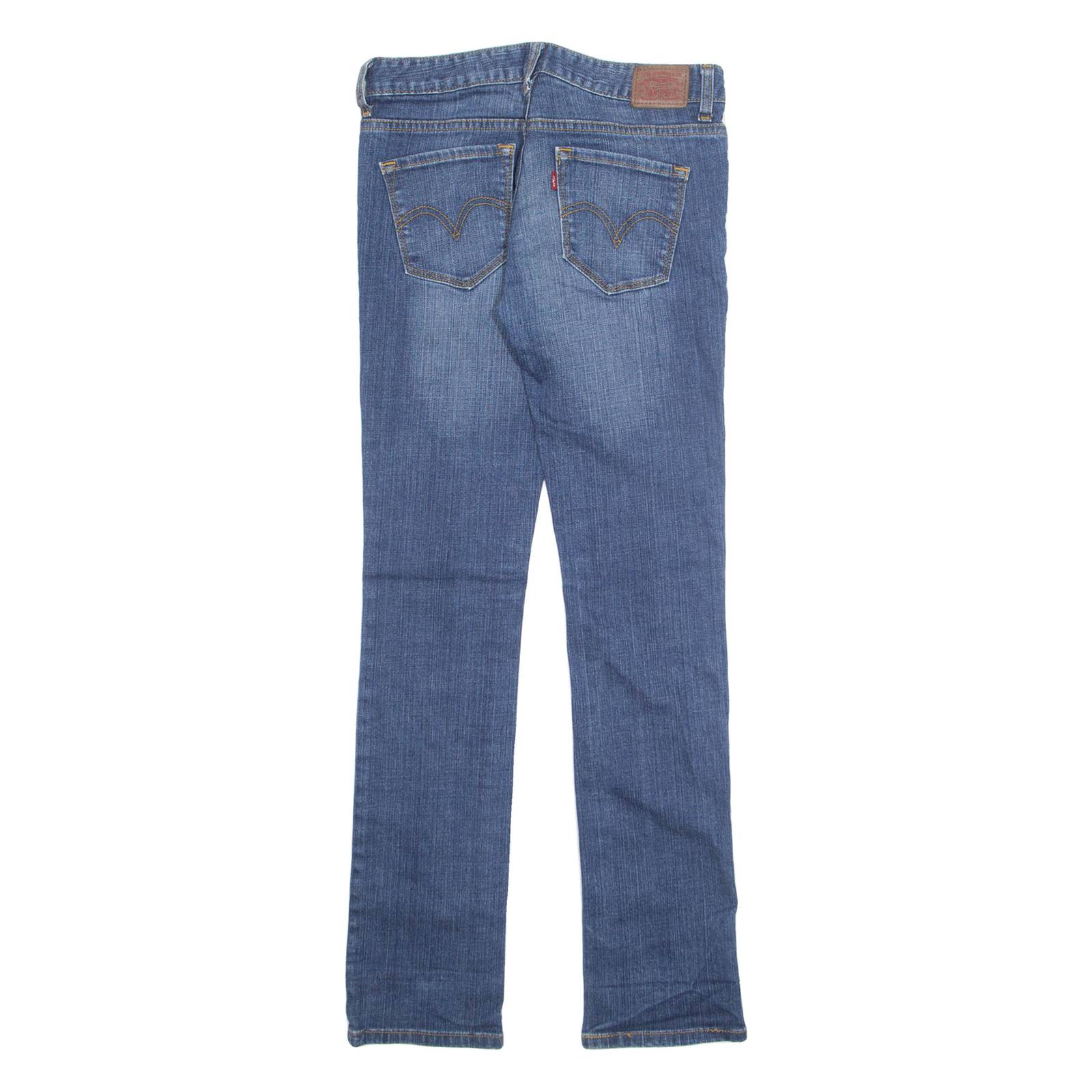 LEVI'S Womens Jeans Blue Regular Tapered Stone Wash W28 L32