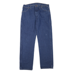 WRANGLER Womens Jeans Blue Regular Straight Denim Medium W34 L31 Classic Cotton