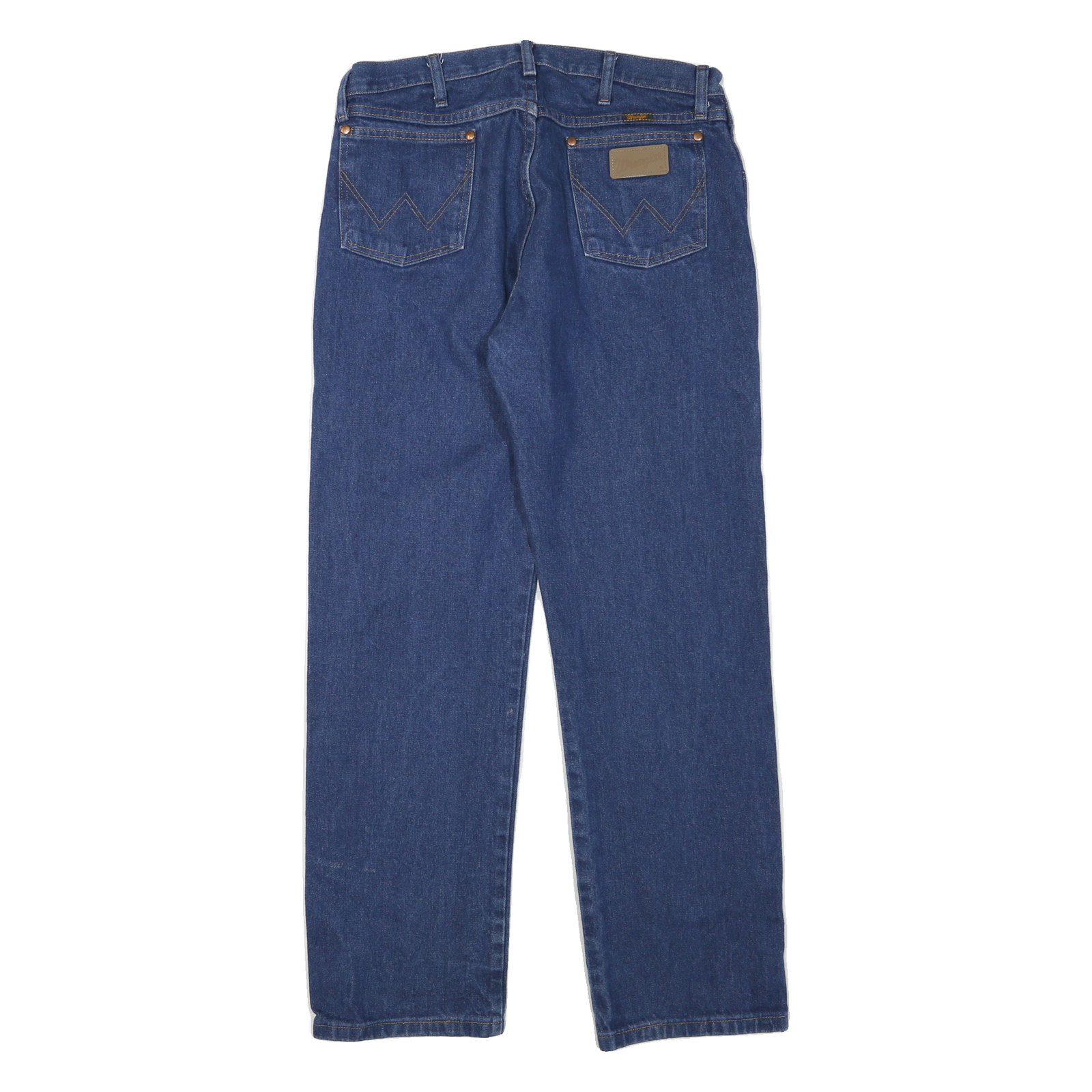 WRANGLER Womens Jeans Blue Regular Straight Denim Medium W34 L31 Classic Cotton