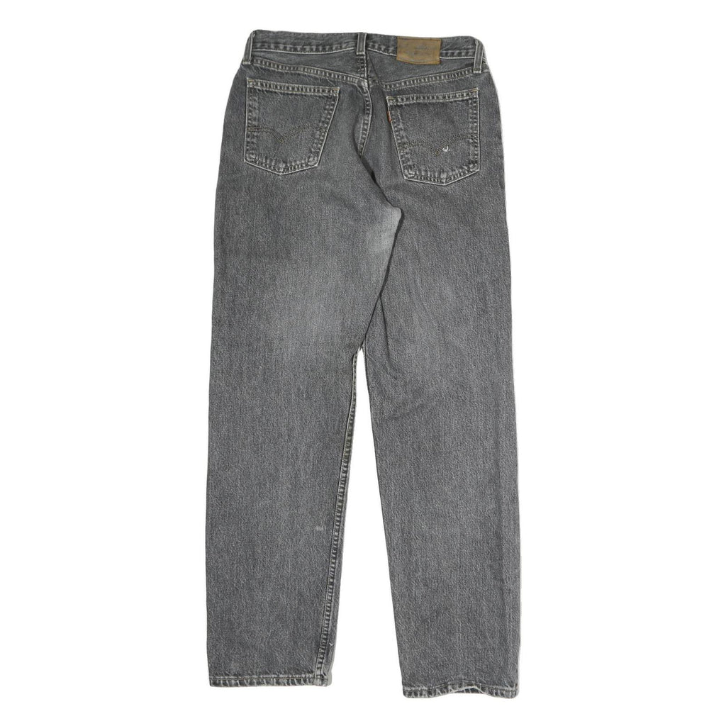 LEVI'S Mens Jeans Black Regular Straight Denim Medium W30 L30 Classic Button Fly