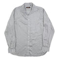 BEN SHERMAN Mens Grey Plain Shirt M Button Down Collar Long Sleeve Classic Fit