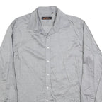 BEN SHERMAN Mens Grey Plain Shirt M Button Down Collar Long Sleeve Classic Fit