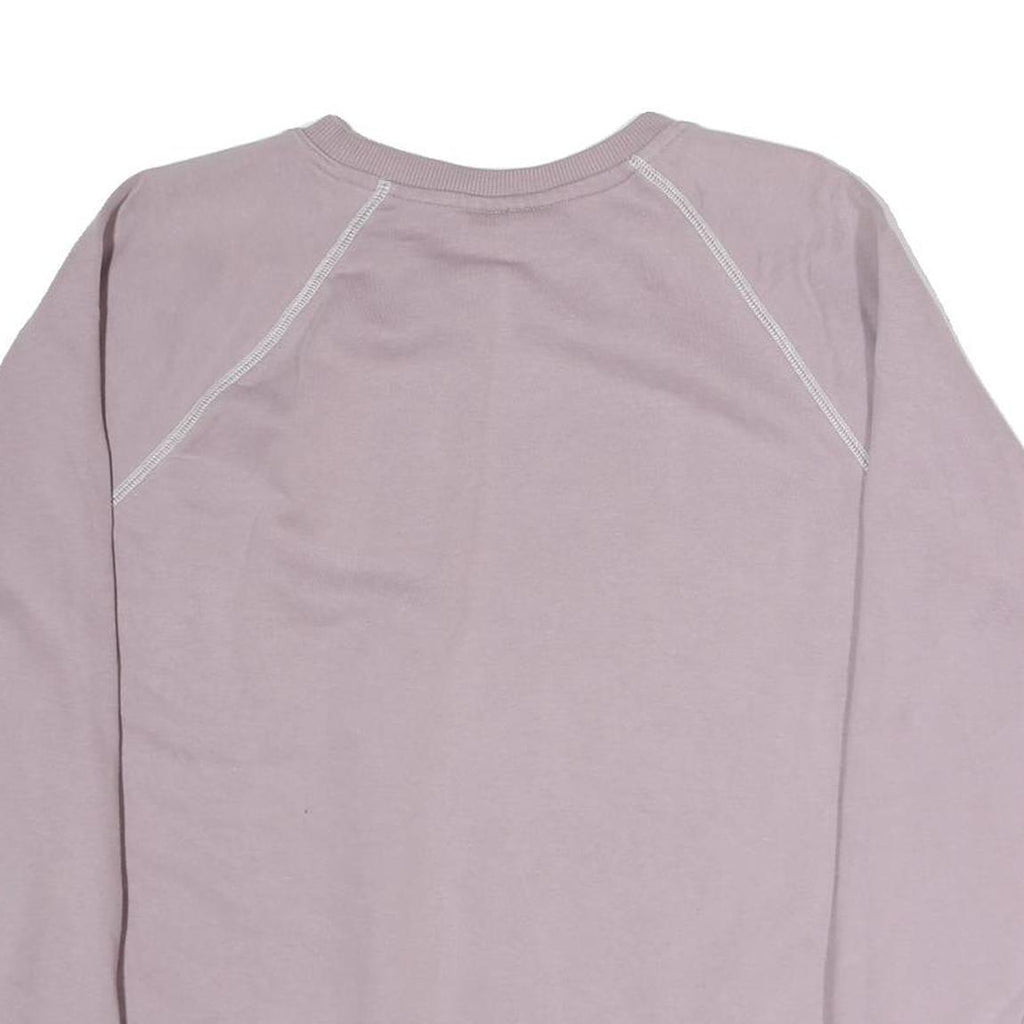 FILA Womens Pink XL Crew Neck Cotton Sweatshirt Logo Patch Casual Pullover