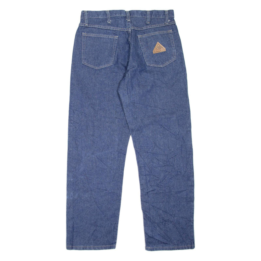 BULWARK Workwear Mens Jeans Blue Regular Tapered W33 L30