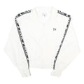 KARL KANI Womens White & Black Logo Track Jacket M Nylon Zip Lightweight