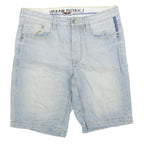 URBAN DISTRICT Mens Shorts Blue Casual M W34 Cotton Blend Comfortable Style