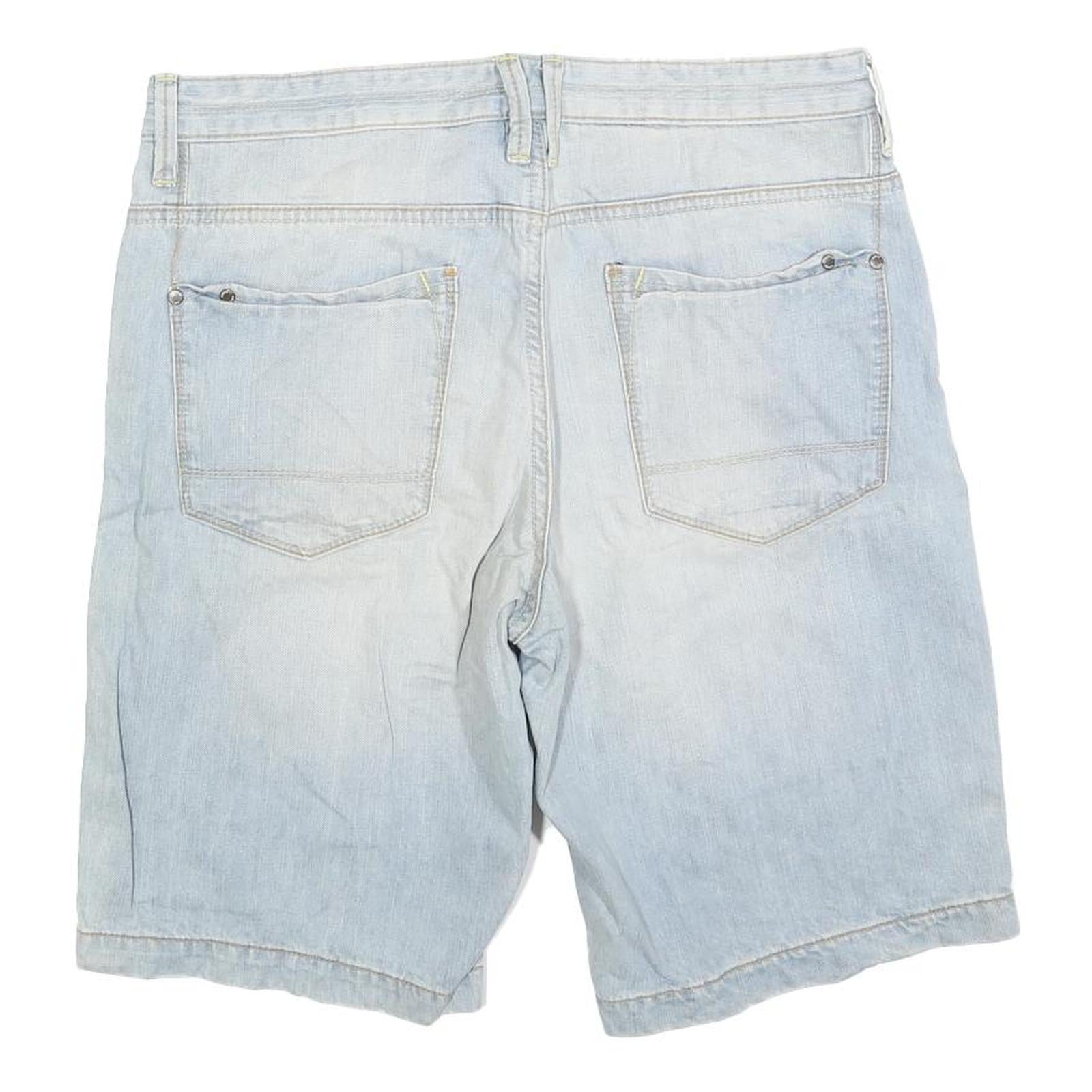 URBAN DISTRICT Mens Shorts Blue Casual M W34 Cotton Blend Comfortable Style