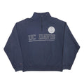 JANSPORT Mens Navy UC Davis Alumni Half Zip Sweatshirt L Cotton Blend Casual