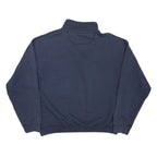 JANSPORT Mens Navy UC Davis Alumni Half Zip Sweatshirt L Cotton Blend Casual