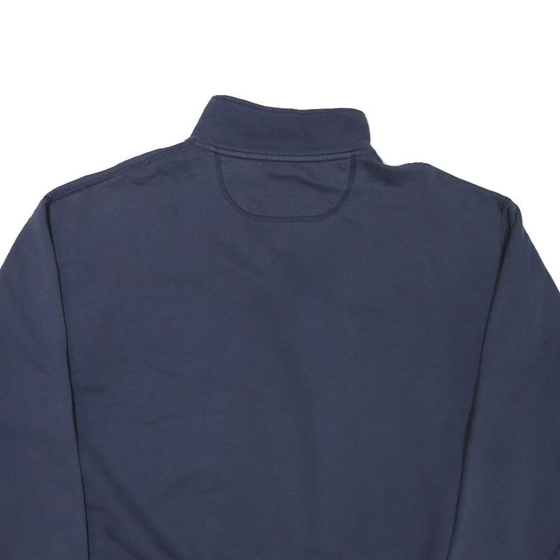 JANSPORT Mens Navy UC Davis Alumni Half Zip Sweatshirt L Cotton Blend Casual