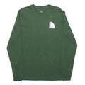 THE NORTH FACE Mens Green Long Sleeve Crew Neck Logo Print T-Shirt M