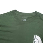 THE NORTH FACE Mens Green Long Sleeve Crew Neck Logo Print T-Shirt M