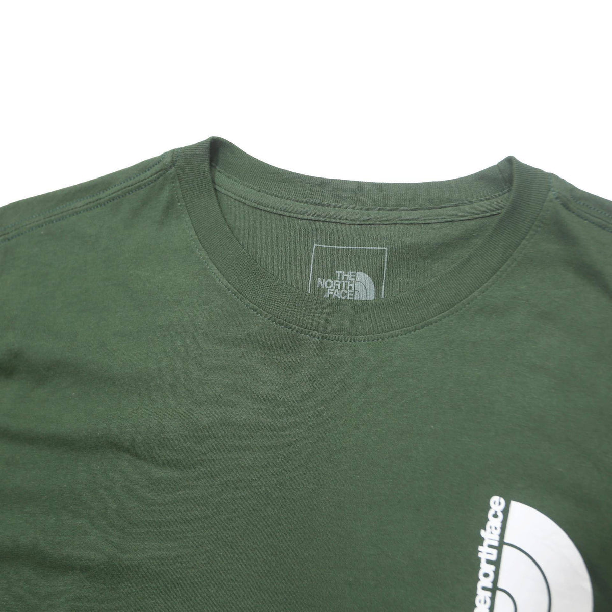 THE NORTH FACE Mens Green Long Sleeve Crew Neck Logo Print T-Shirt M