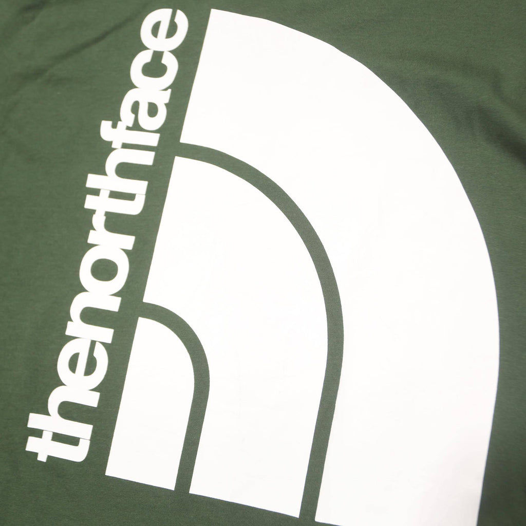 THE NORTH FACE Mens Green Long Sleeve Crew Neck Logo Print T-Shirt M