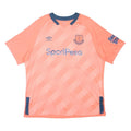 UMBRO Mens Coral & Navy Everton Kean 27 Sports Top Short Sleeve V-Neck 2XL