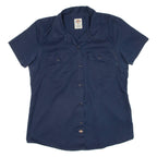 DICKIES Womens Worker Shirt Blue M